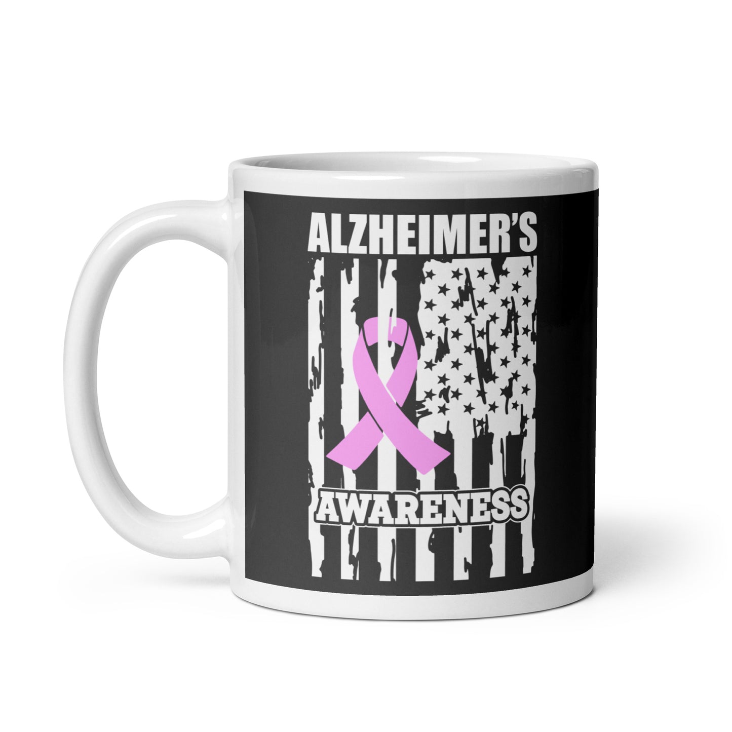 Alzheimer's Awareness Flag Ceramic Coffee Mug