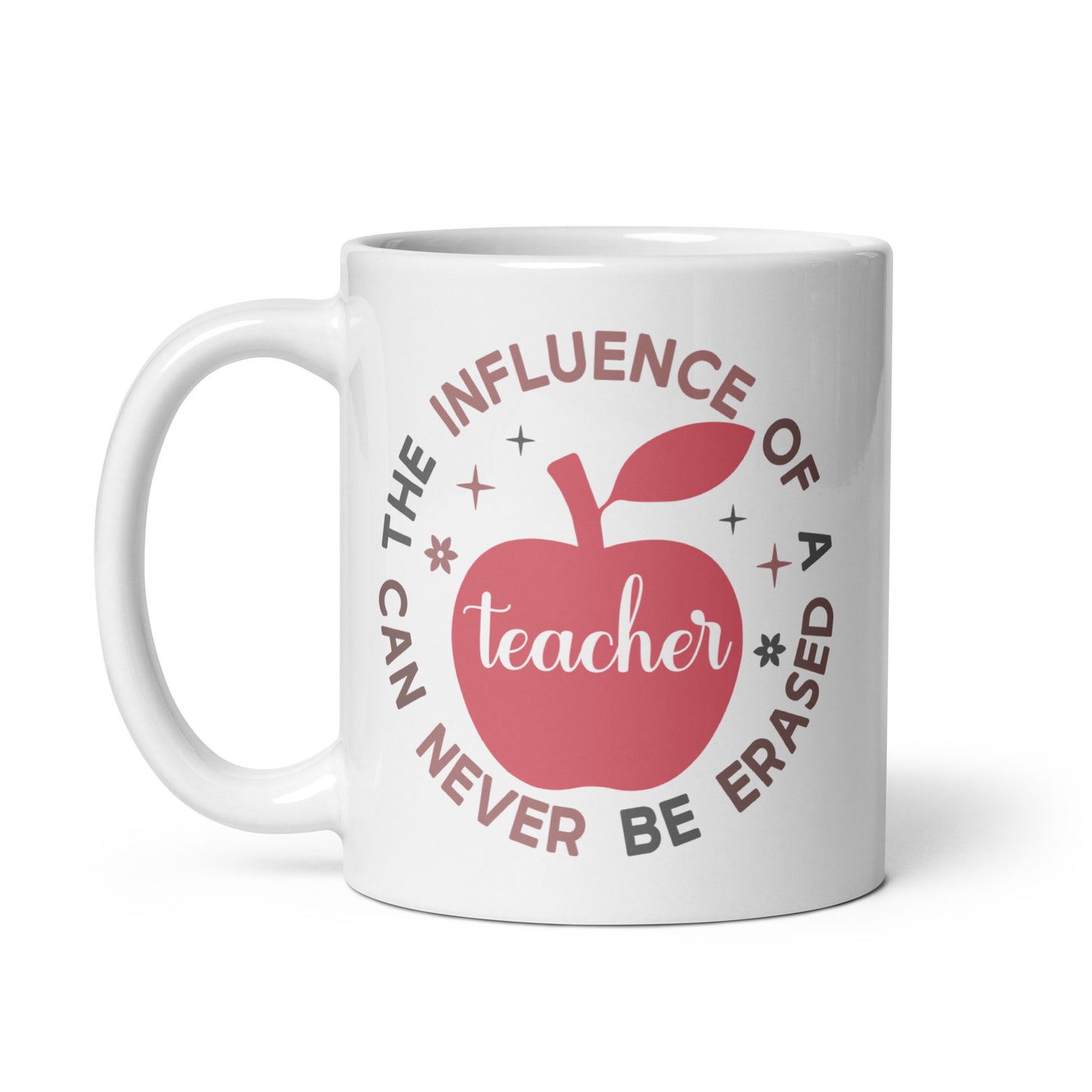 The Influence of a Teacher Can Never Be Erased Ceramic Coffee Mug