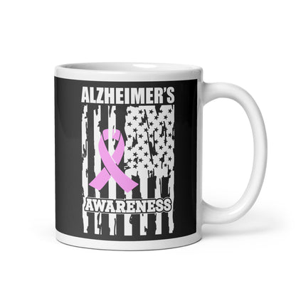 Alzheimer's Awareness Flag Ceramic Coffee Mug