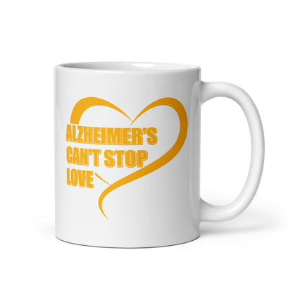 Alzheimer's Can't Stop Love Ceramic Coffee Mug