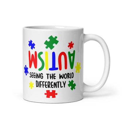 Seeing the World Differently Autism Acceptance Ceramic Coffee Mug