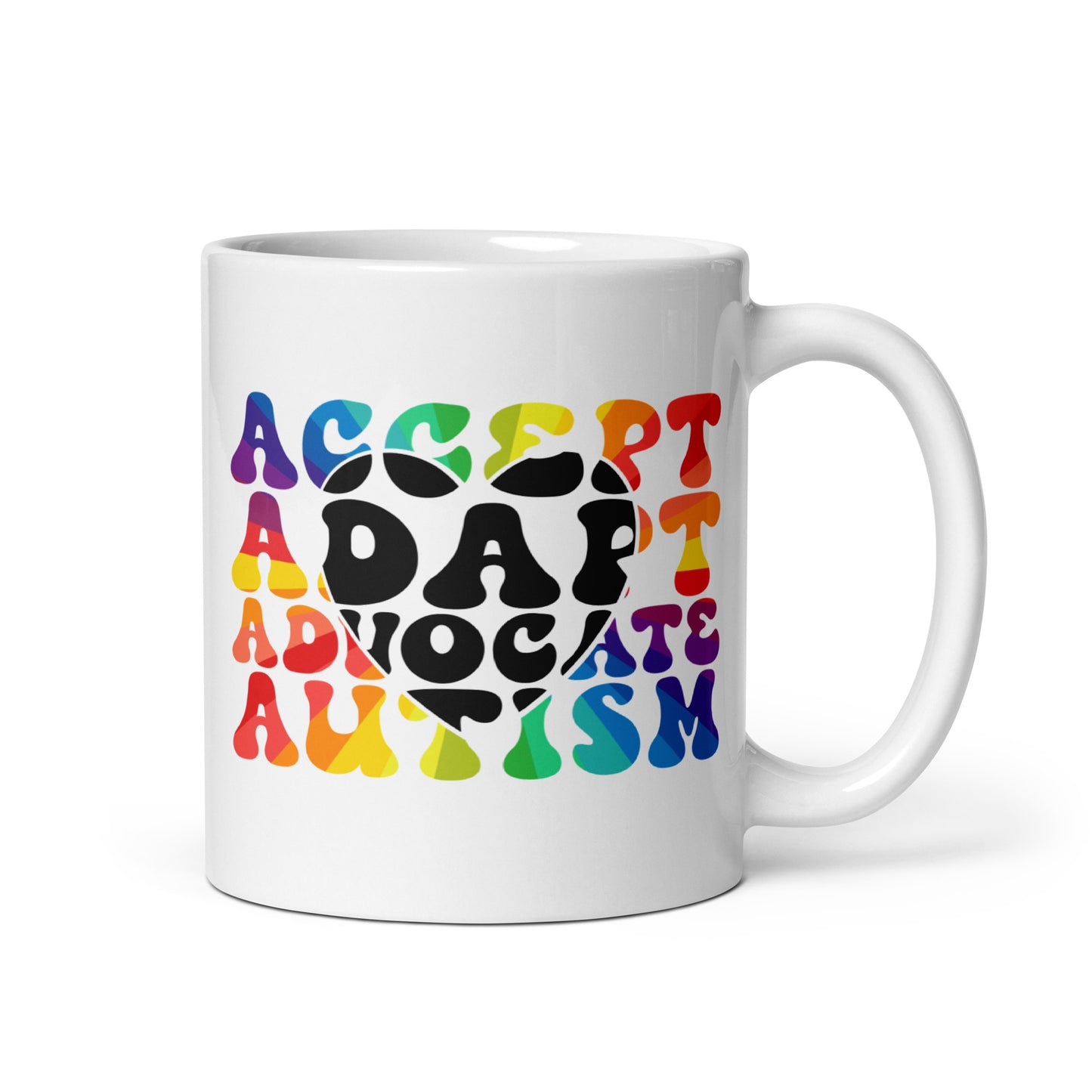 Accept Adapt Advocate Autism Ceramic Coffee Mug