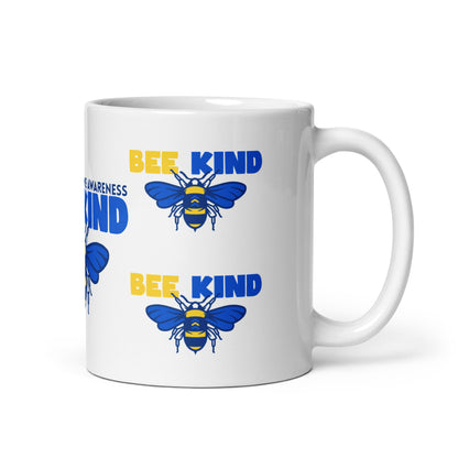 Down Syndrome Awareness Bee Kind Ceramic Coffee Mug