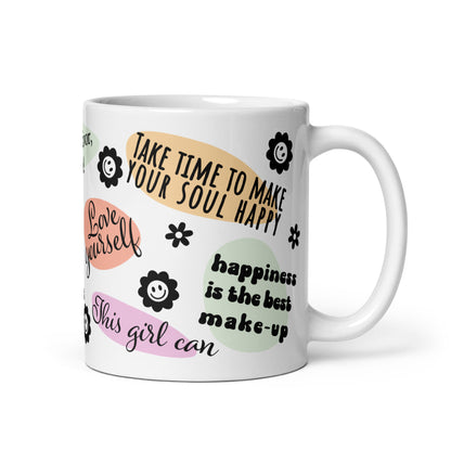 Love Yourself Self Care Awareness Ceramic Coffee Mug