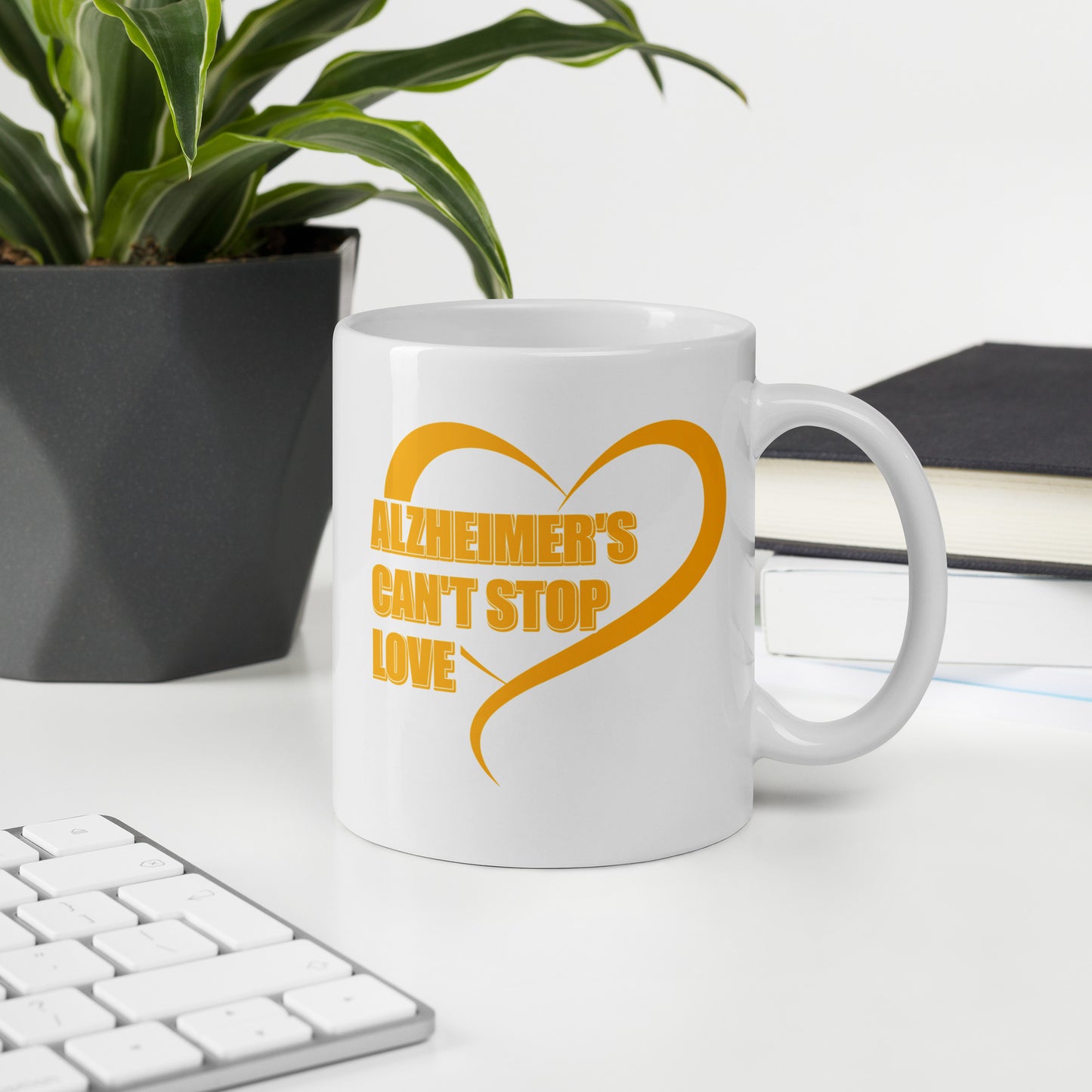 Alzheimer's Can't Stop Love Ceramic Coffee Mug