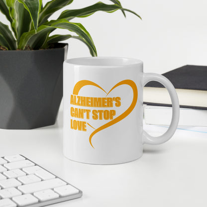 Alzheimer's Can't Stop Love Ceramic Coffee Mug