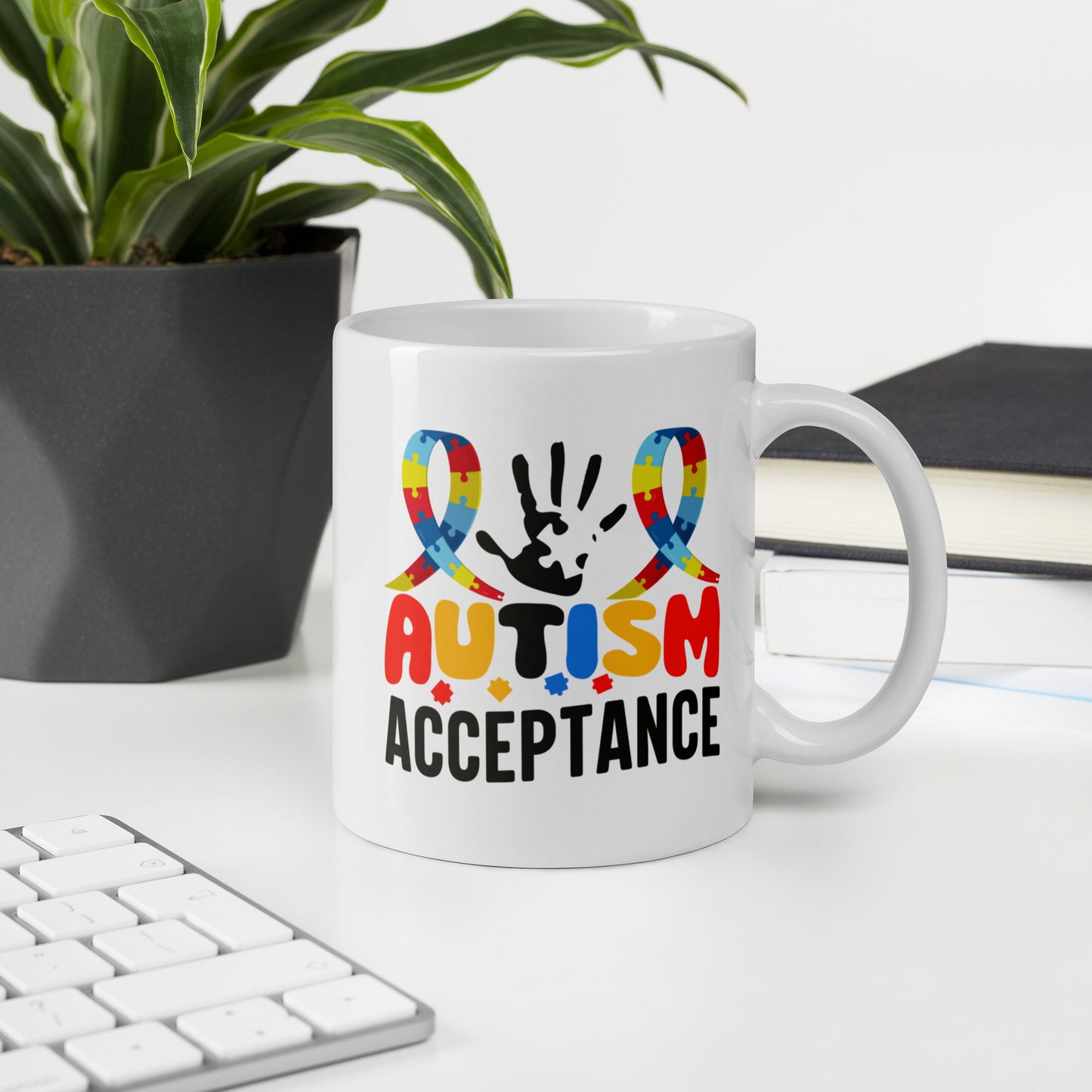 Autism Acceptance Ceramic Coffee Mug