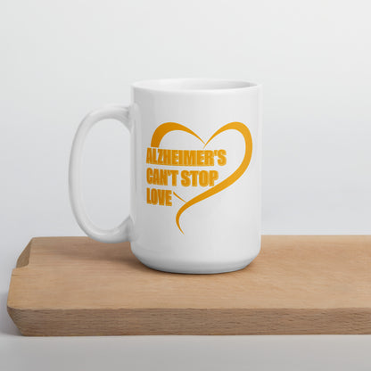 Alzheimer's Can't Stop Love Ceramic Coffee Mug