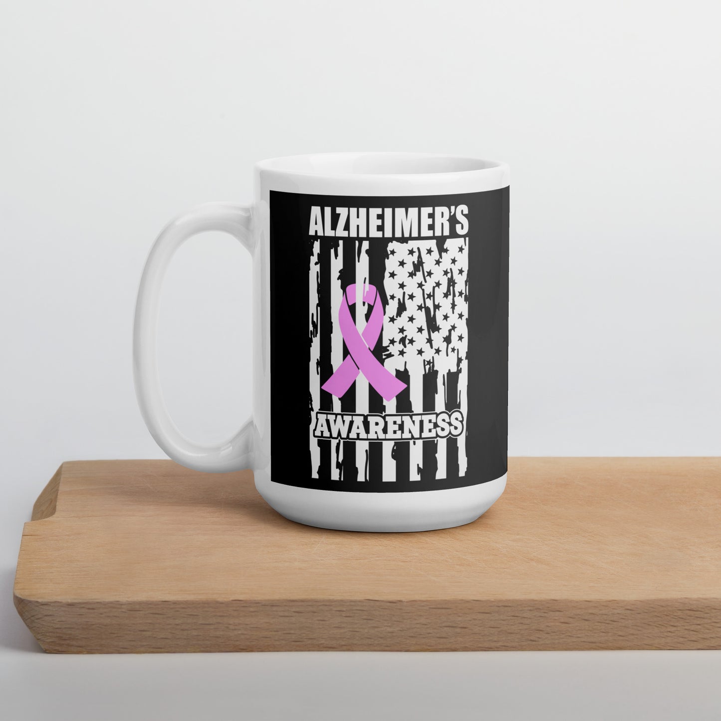 Alzheimer's Awareness Flag Ceramic Coffee Mug