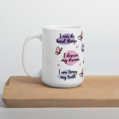 Positive Affirmations Self Care Awareness Ceramic Coffee Mug