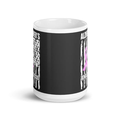 Alzheimer's Awareness Flag Ceramic Coffee Mug