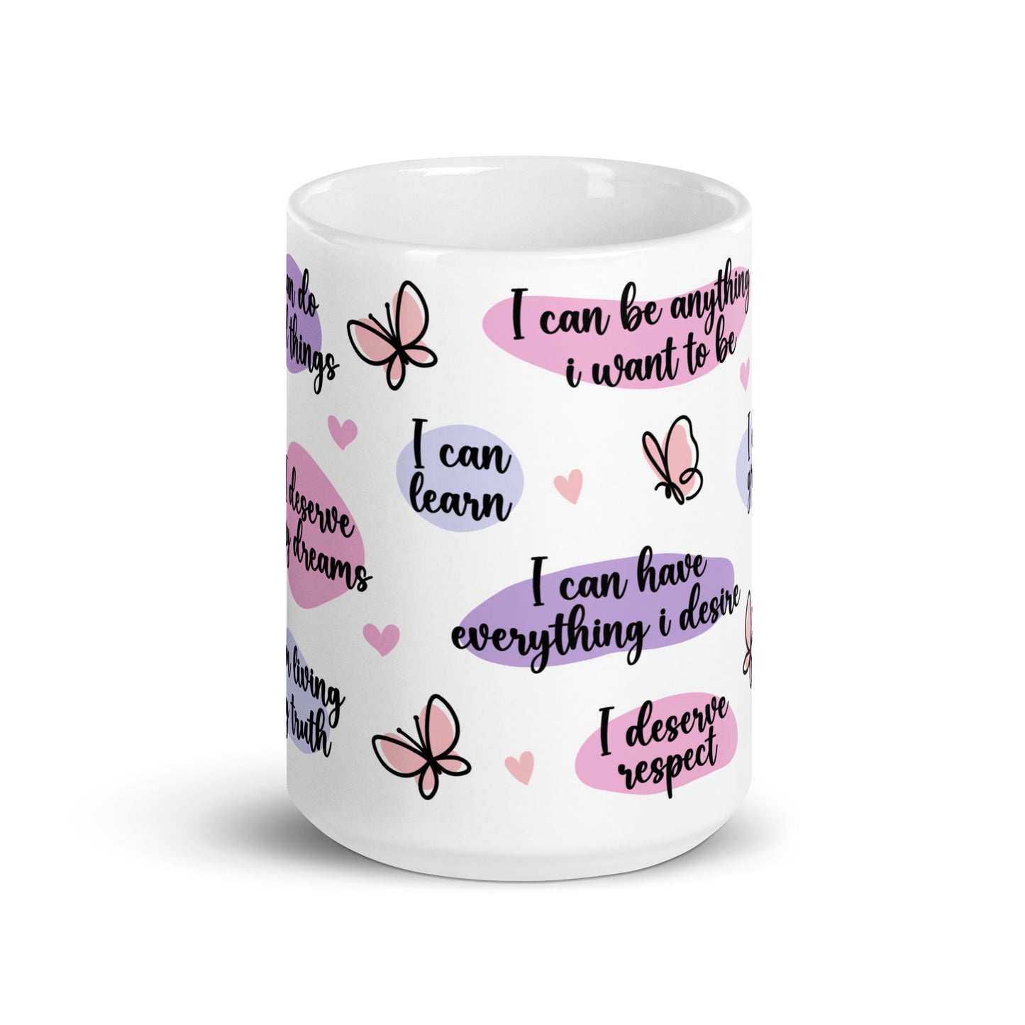 Positive Affirmations Self Care Awareness Ceramic Coffee Mug