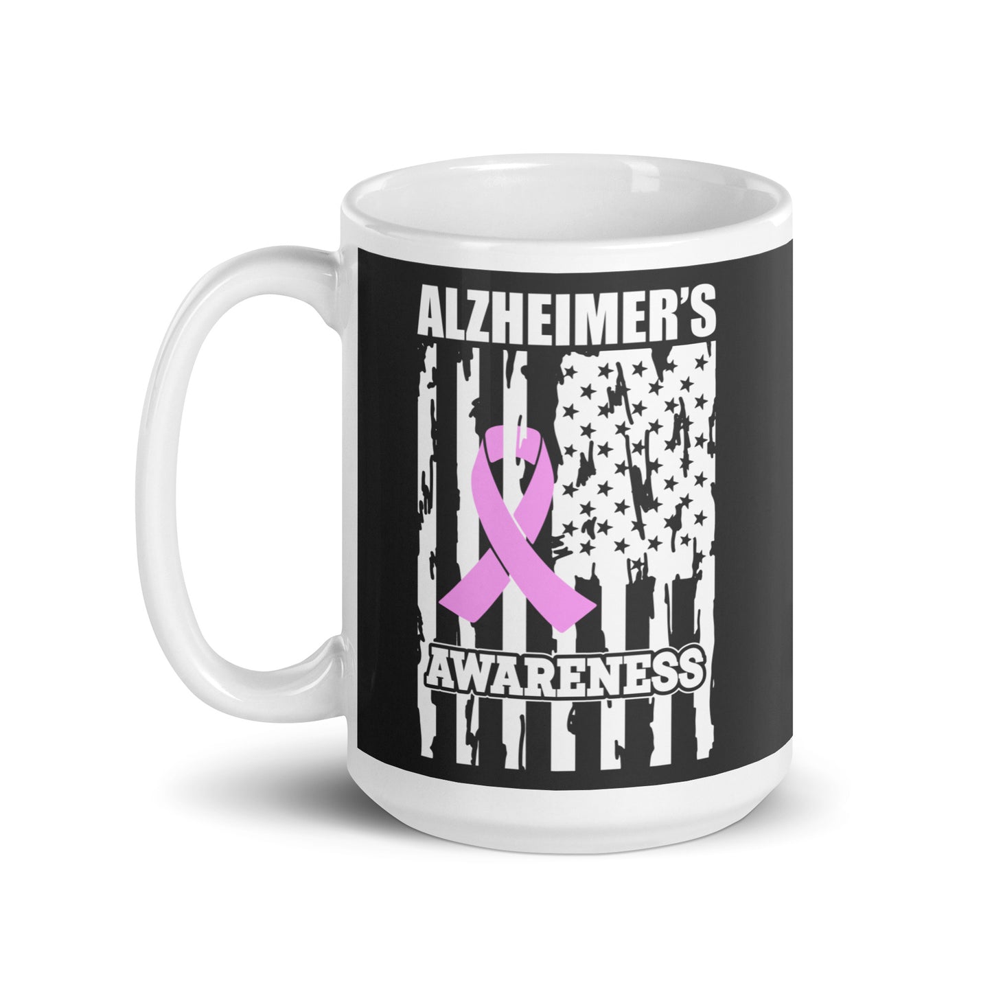 Alzheimer's Awareness Flag Ceramic Coffee Mug