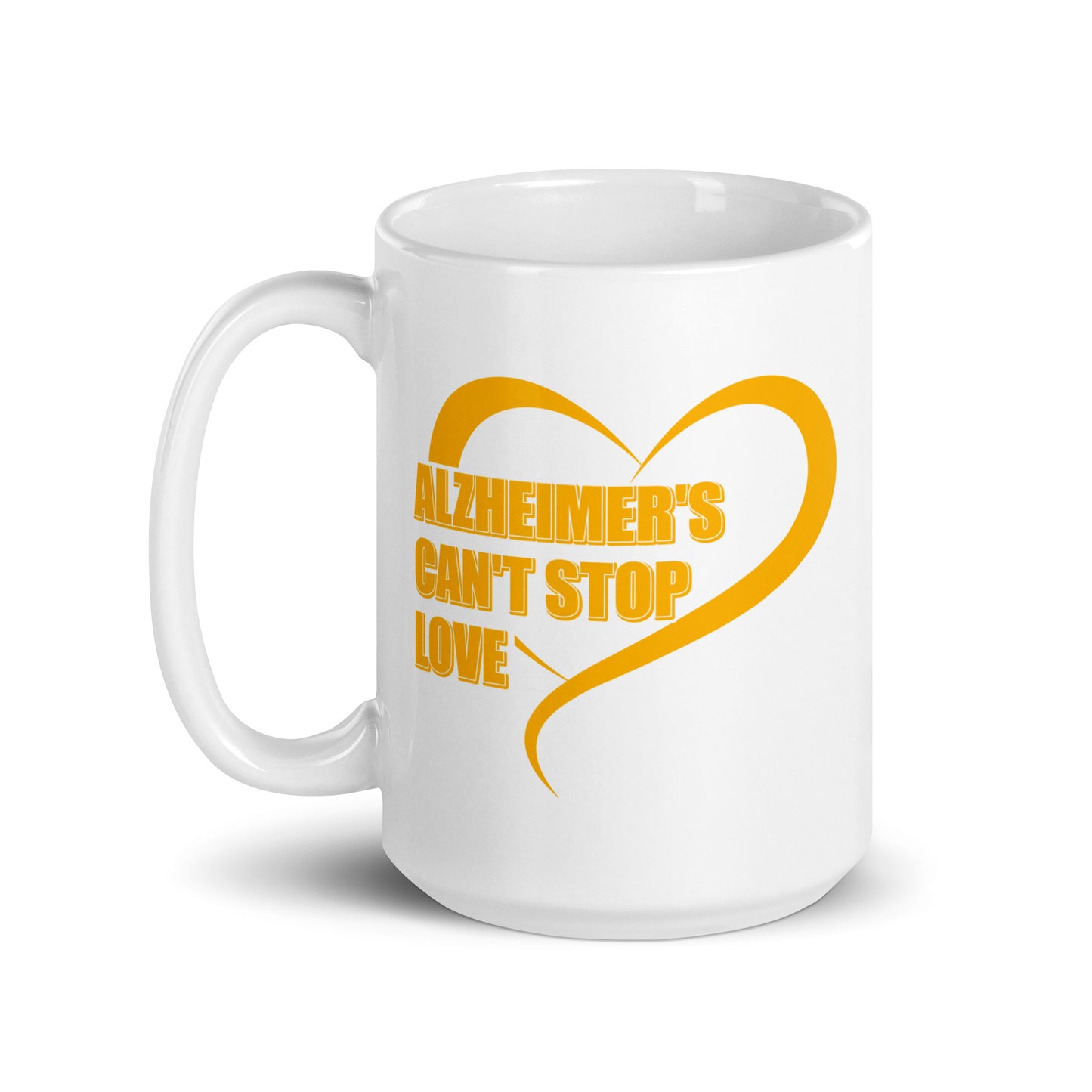 Alzheimer's Can't Stop Love Ceramic Coffee Mug