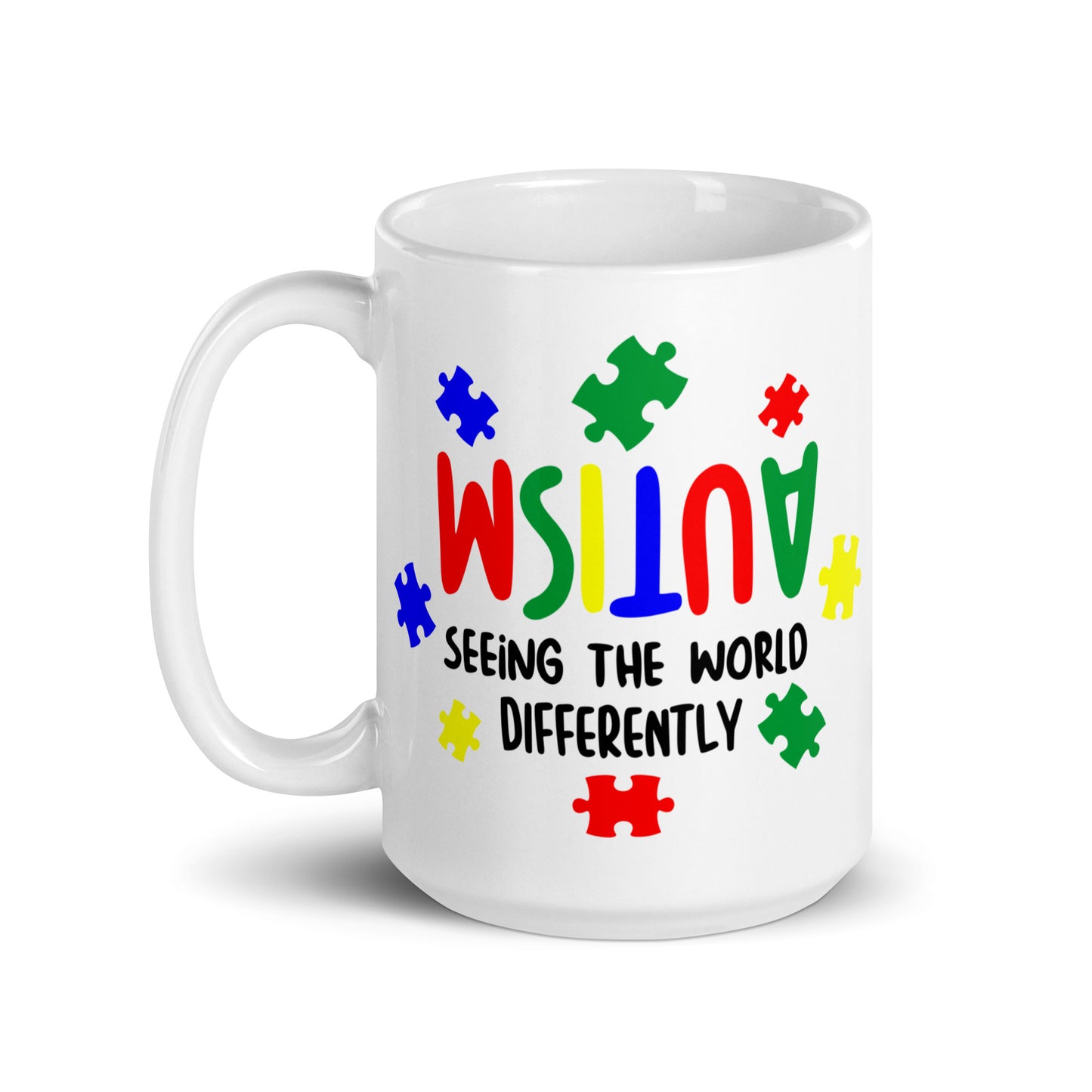 Seeing the World Differently Autism Acceptance Ceramic Coffee Mug