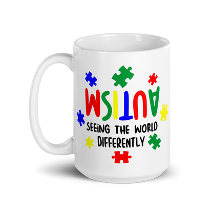 Seeing the World Differently Autism Acceptance Ceramic Coffee Mug