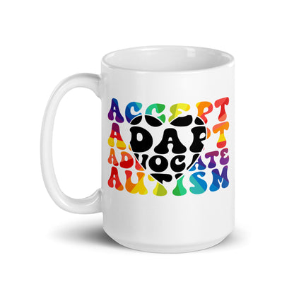 Accept Adapt Advocate Autism Ceramic Coffee Mug