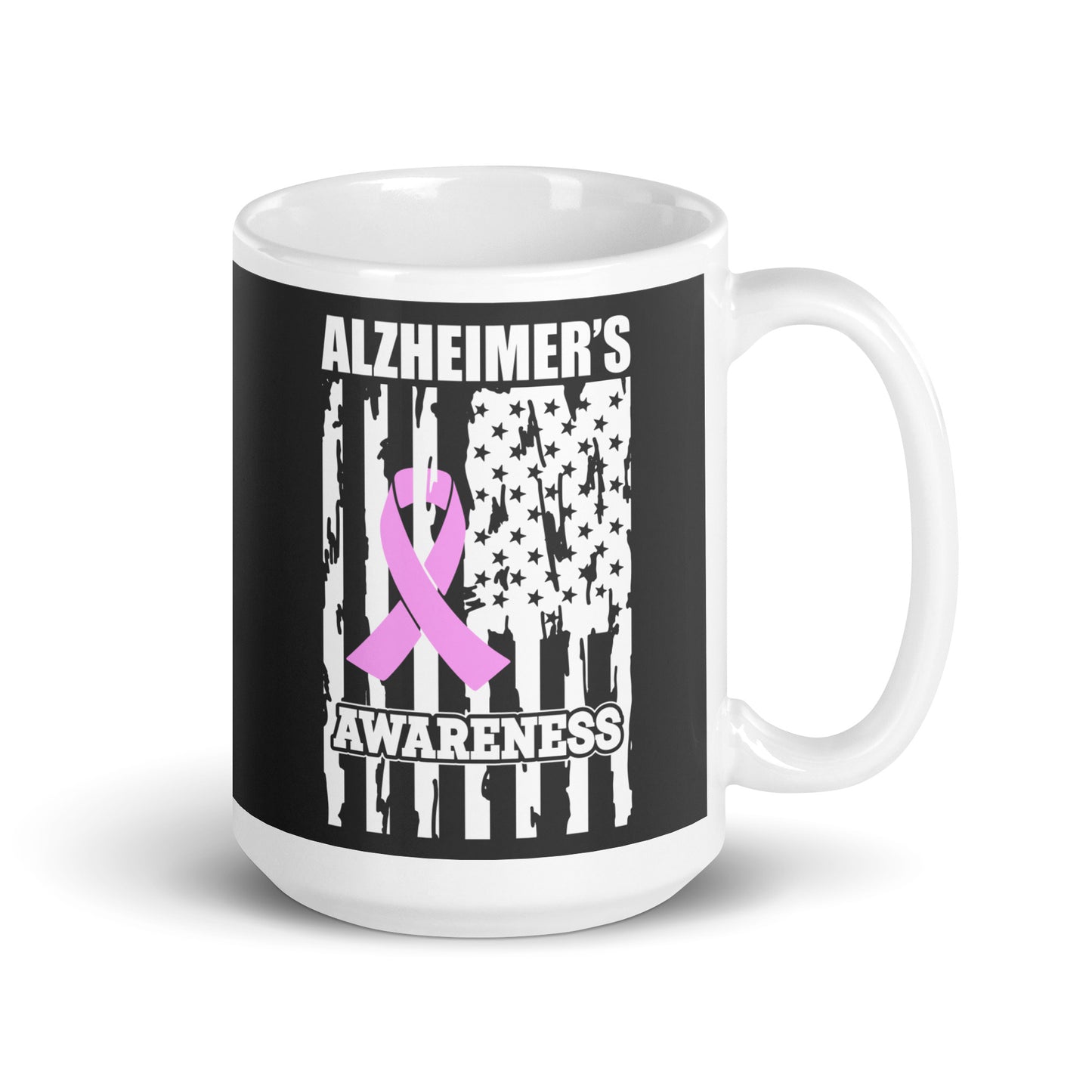 Alzheimer's Awareness Flag Ceramic Coffee Mug