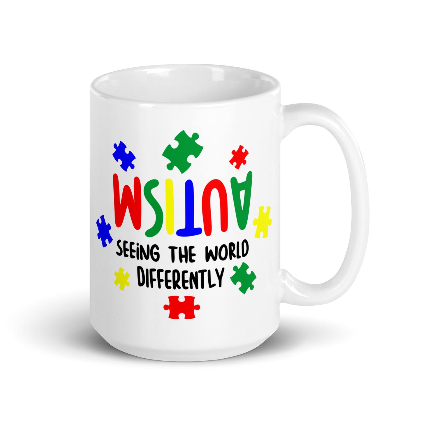 Seeing the World Differently Autism Acceptance Ceramic Coffee Mug