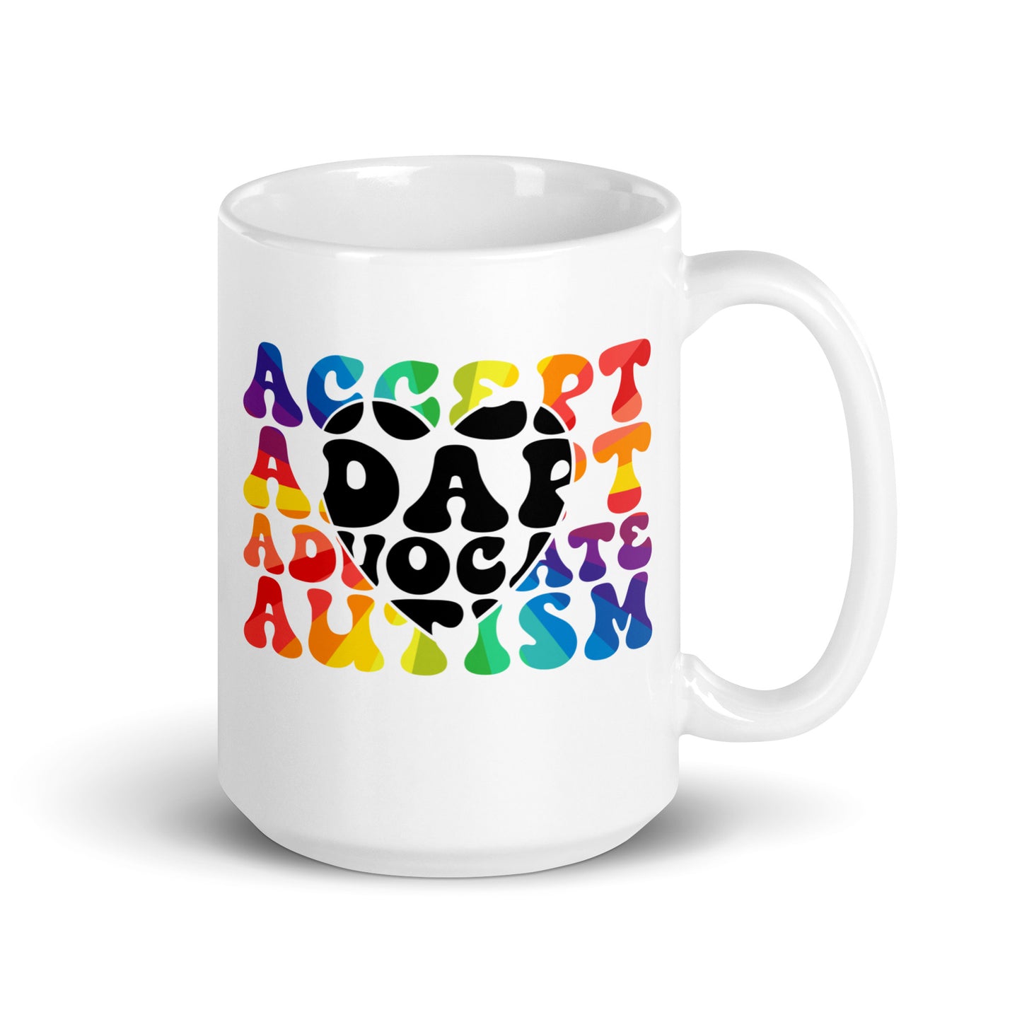 Accept Adapt Advocate Autism Ceramic Coffee Mug