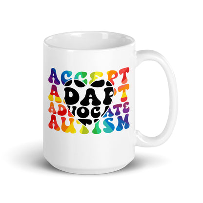 Accept Adapt Advocate Autism Ceramic Coffee Mug