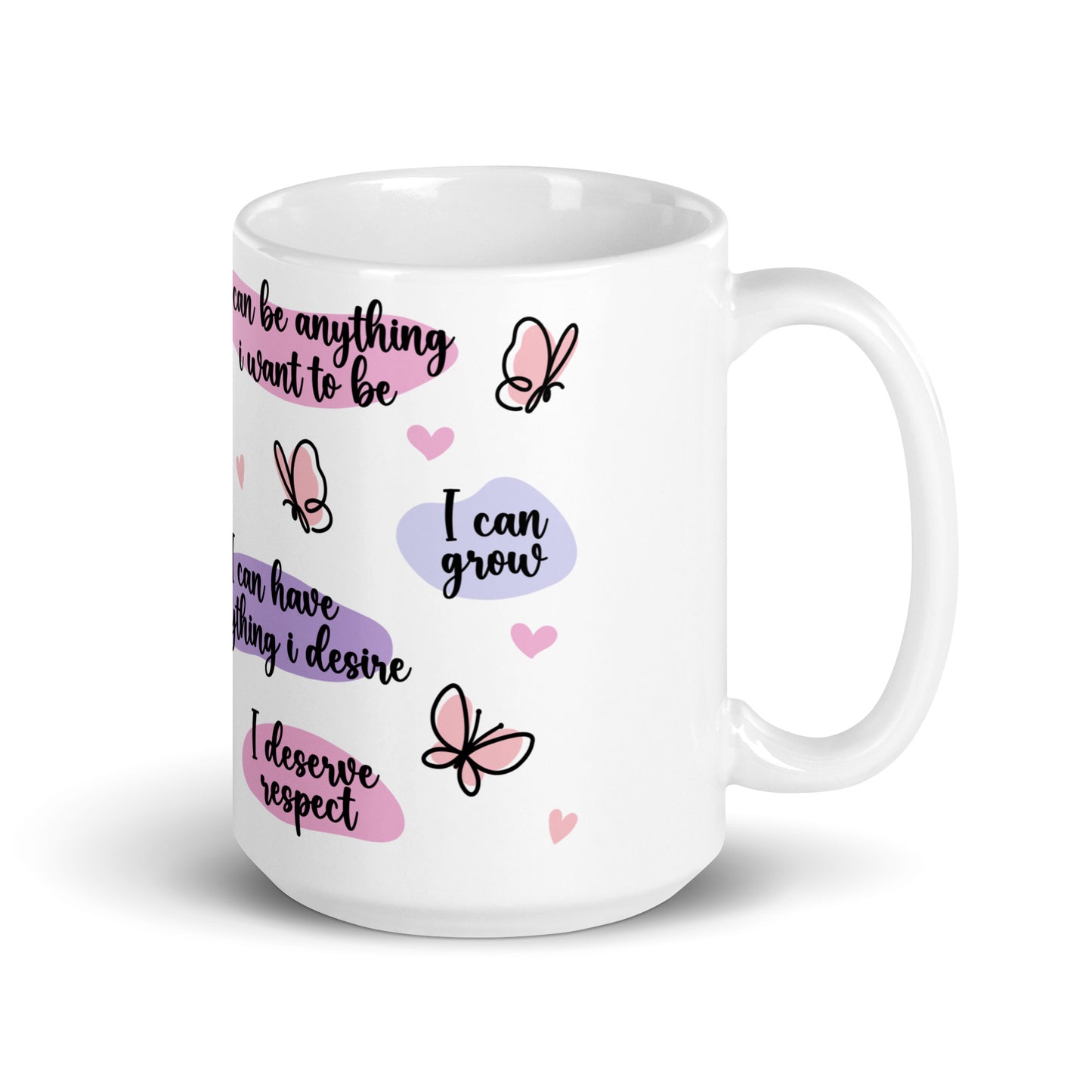 Positive Affirmations Self Care Awareness Ceramic Coffee Mug