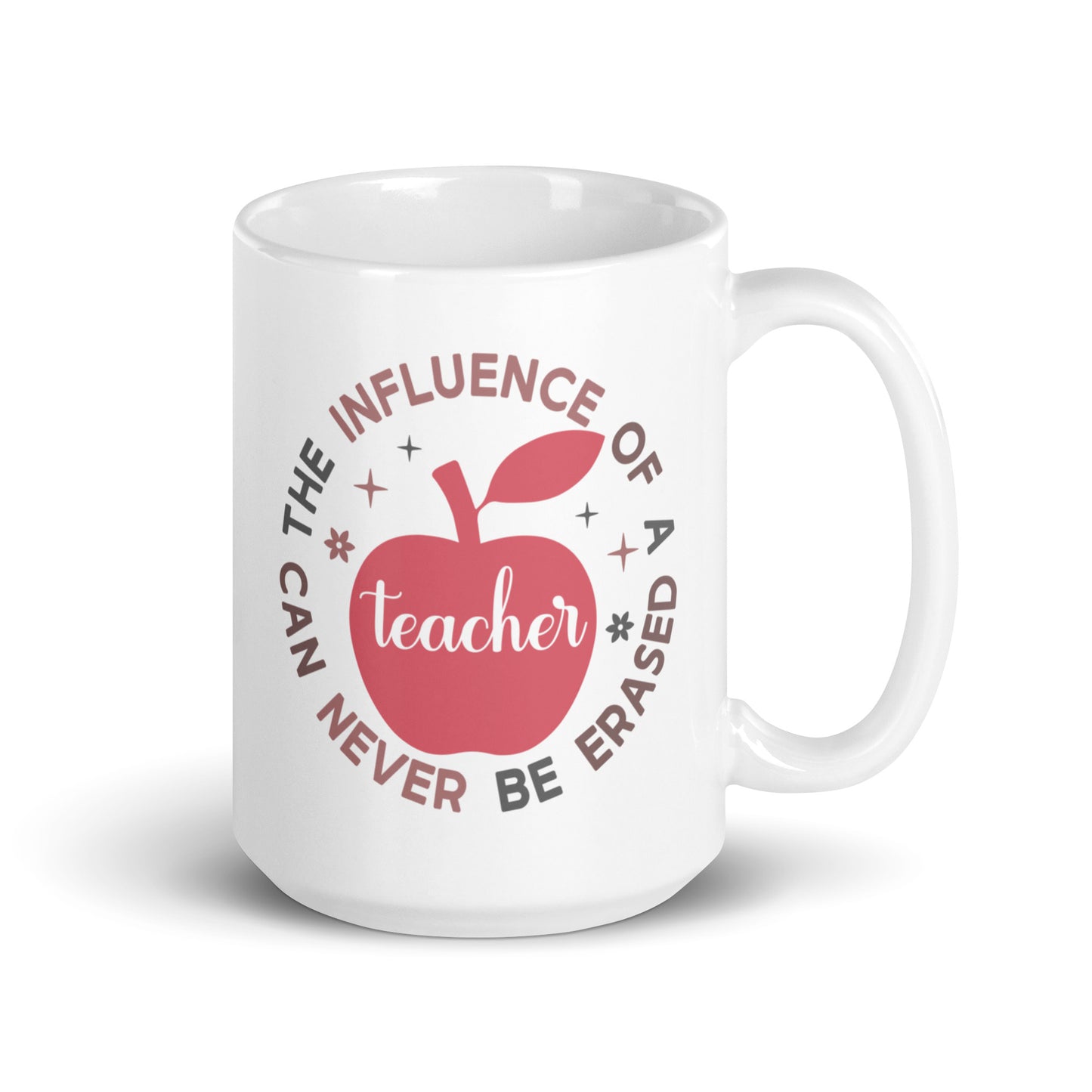 The Influence of a Teacher Can Never Be Erased Ceramic Coffee Mug