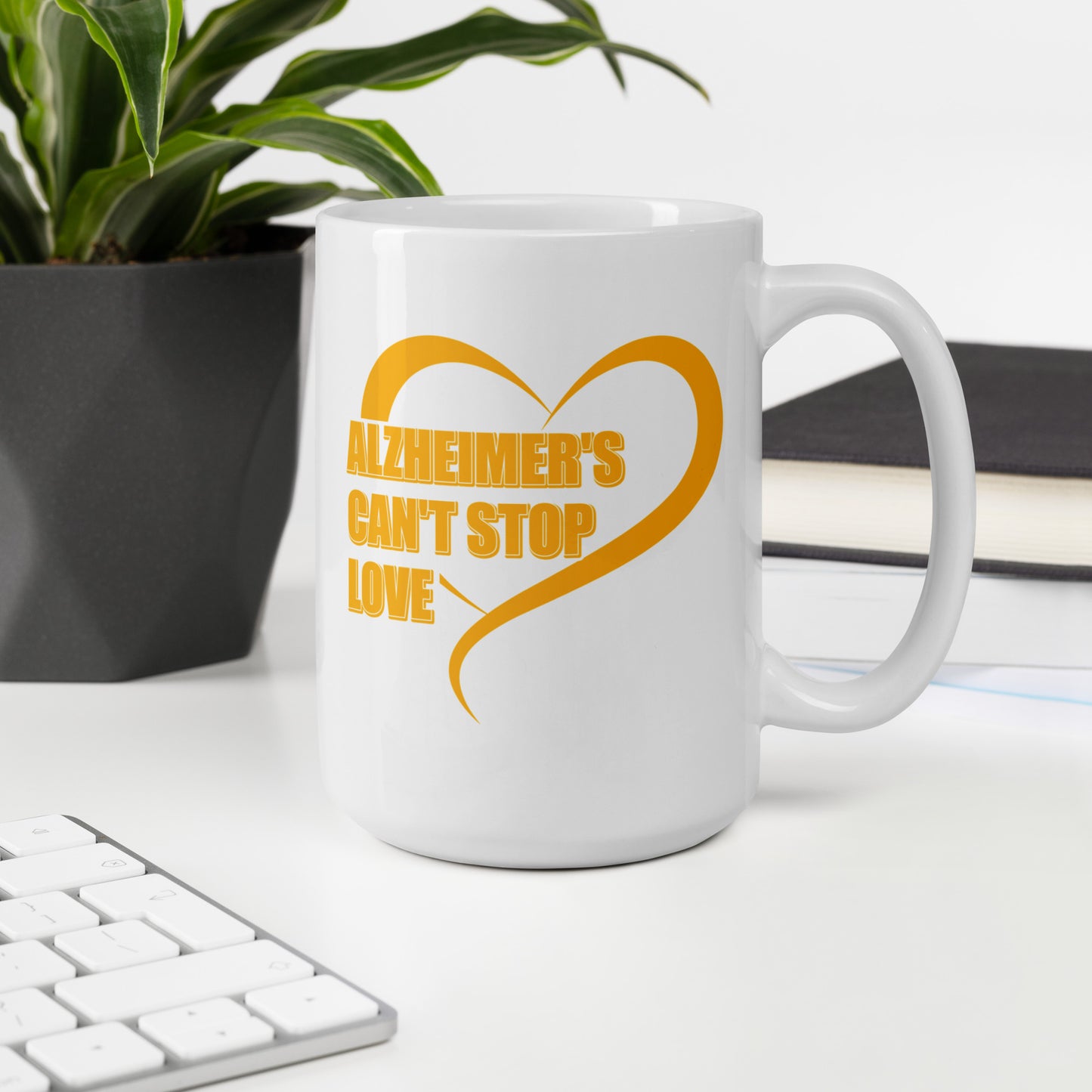 Alzheimer's Can't Stop Love Ceramic Coffee Mug