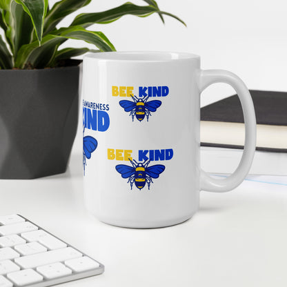 Down Syndrome Awareness Bee Kind Ceramic Coffee Mug