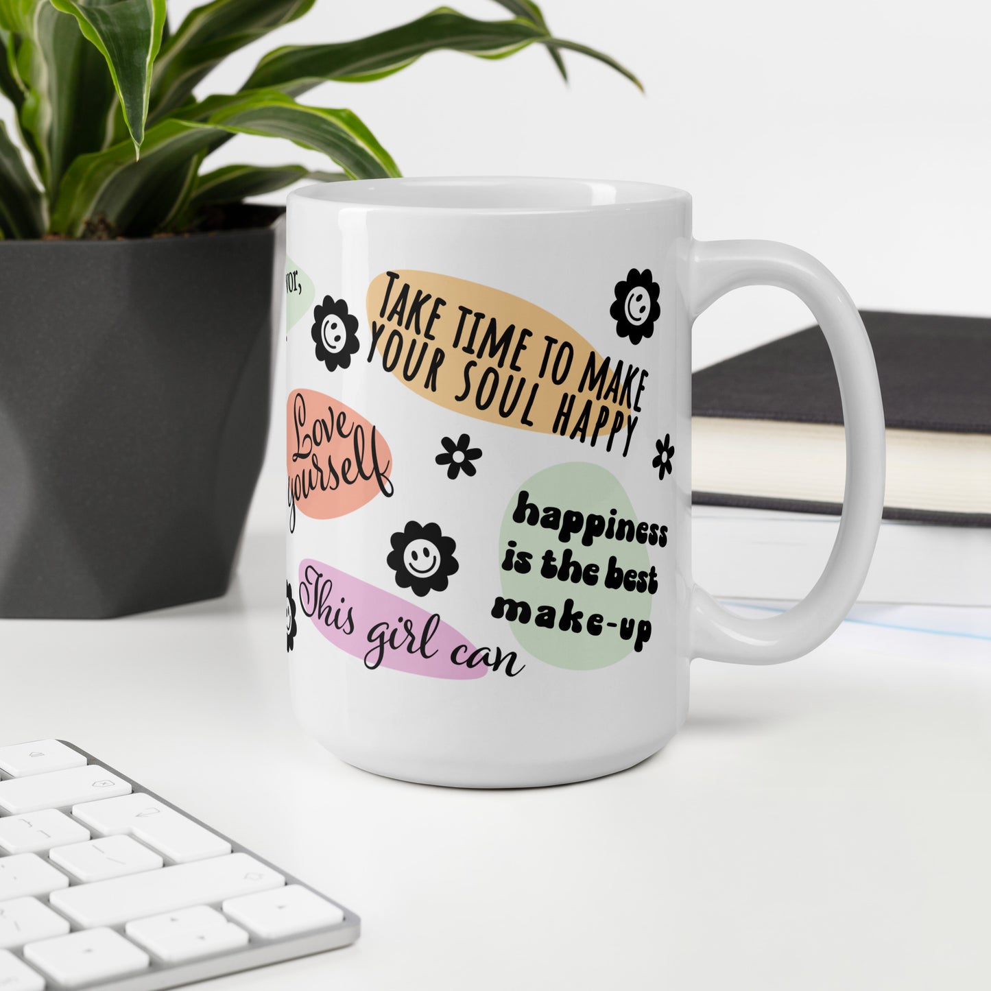 Love Yourself Self Care Awareness Ceramic Coffee Mug