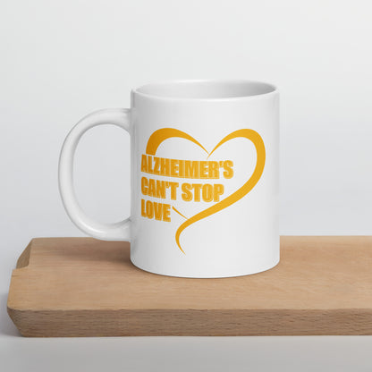 Alzheimer's Can't Stop Love Ceramic Coffee Mug