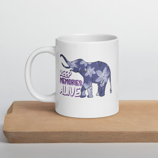 Keep Memories Alive Alzheimer's Awareness Ceramic Coffee Mug