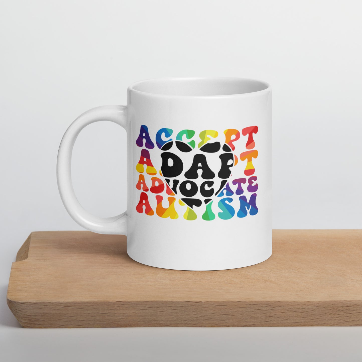 Accept Adapt Advocate Autism Ceramic Coffee Mug