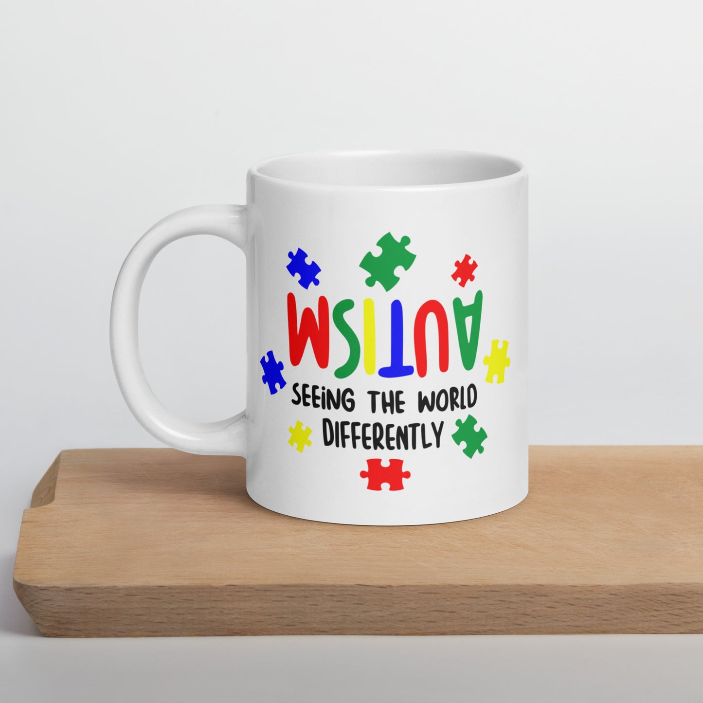 Seeing the World Differently Autism Acceptance Ceramic Coffee Mug