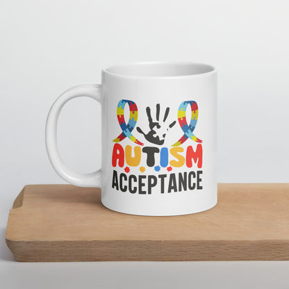 Autism Acceptance Ceramic Coffee Mug