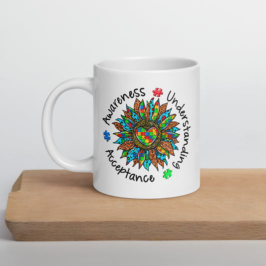 Autism Awareness Understanding Acceptance Ceramic Coffee Mug