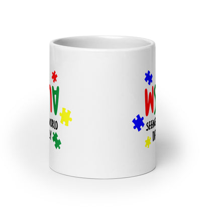 Seeing the World Differently Autism Acceptance Ceramic Coffee Mug