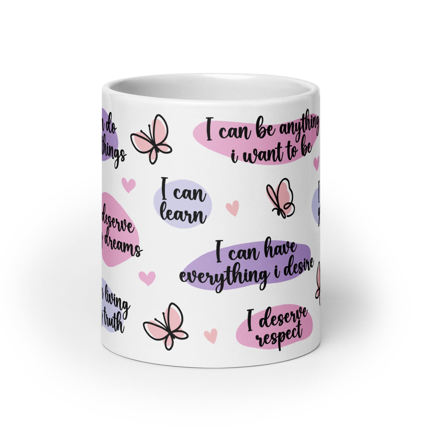 Positive Affirmations Self Care Awareness Ceramic Coffee Mug