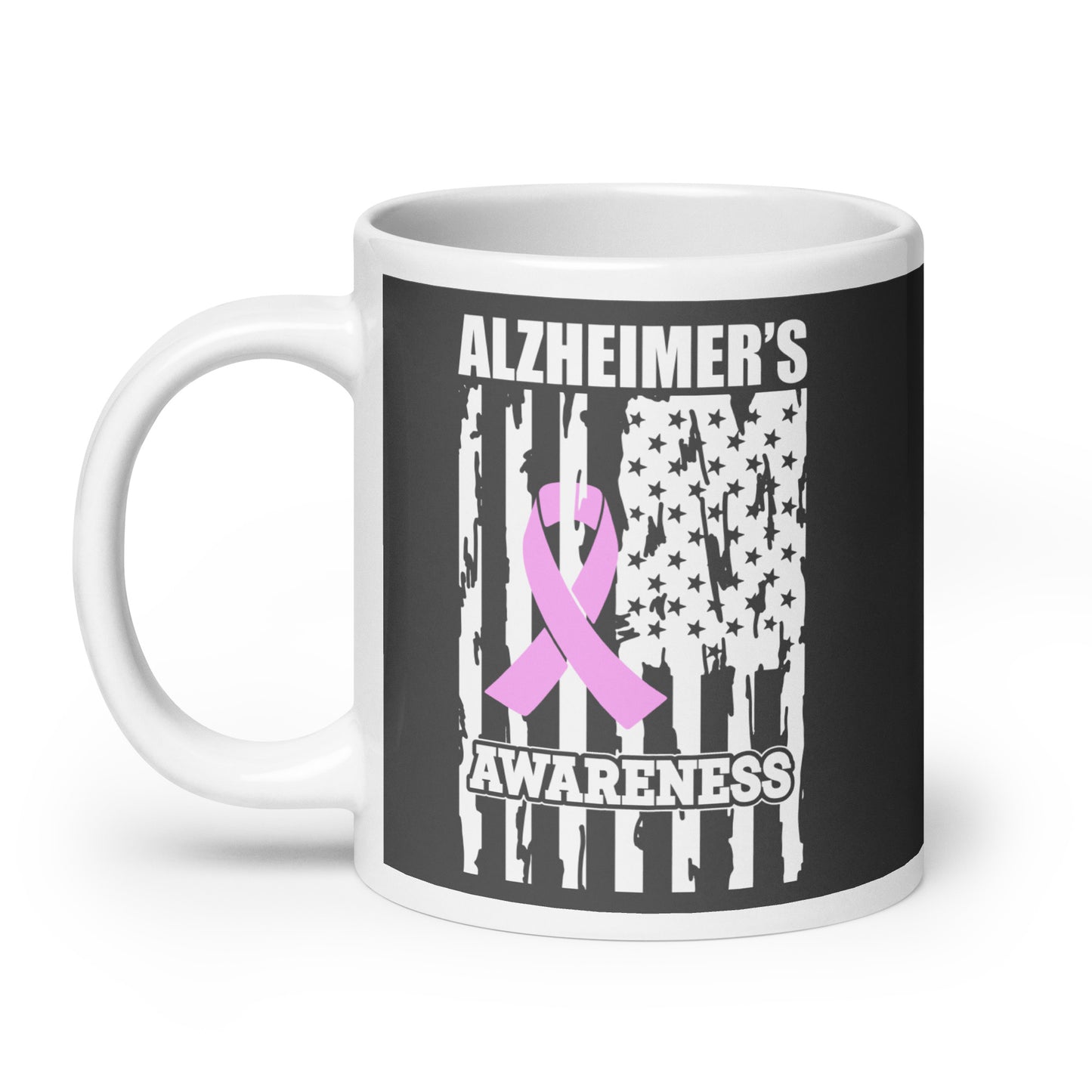 Alzheimer's Awareness Flag Ceramic Coffee Mug