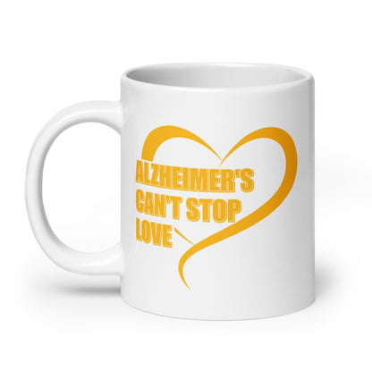Alzheimer's Can't Stop Love Ceramic Coffee Mug
