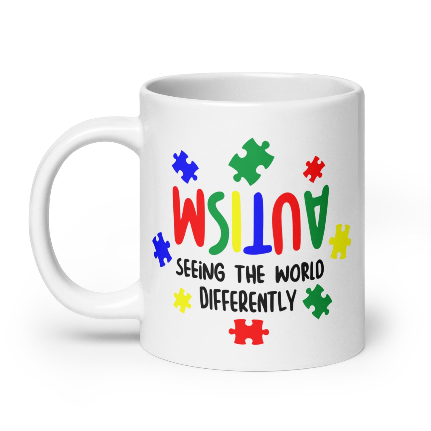 Seeing the World Differently Autism Acceptance Ceramic Coffee Mug