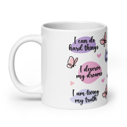 Positive Affirmations Self Care Awareness Ceramic Coffee Mug