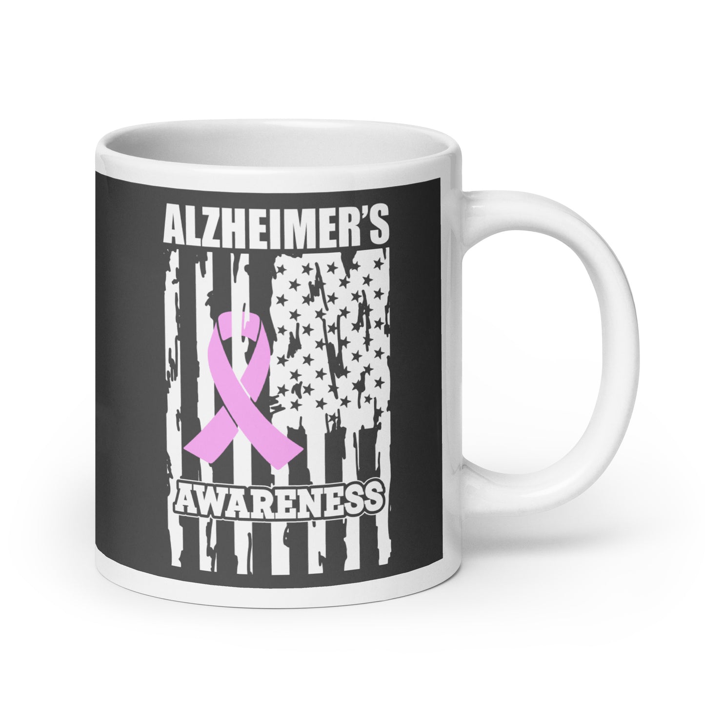 Alzheimer's Awareness Flag Ceramic Coffee Mug