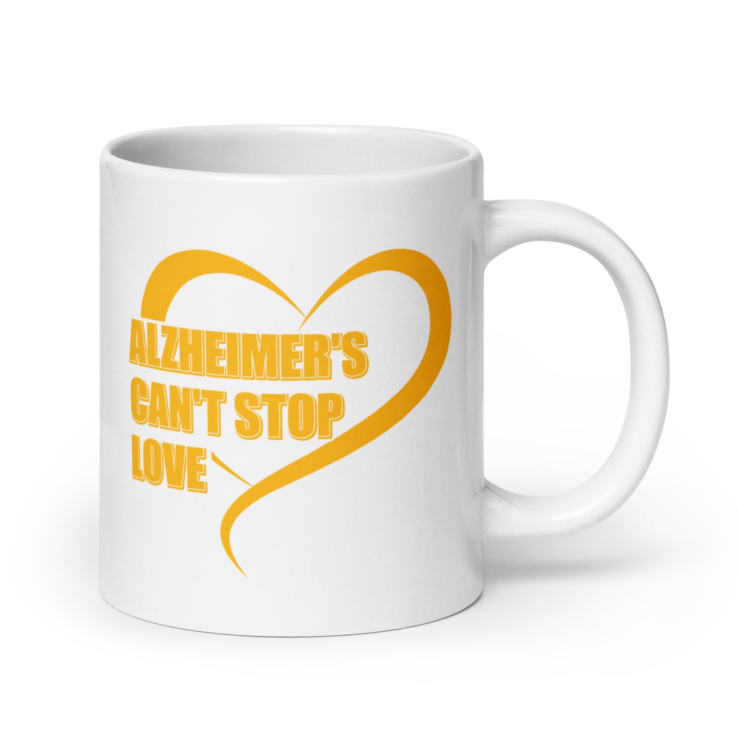 Alzheimer's Can't Stop Love Ceramic Coffee Mug