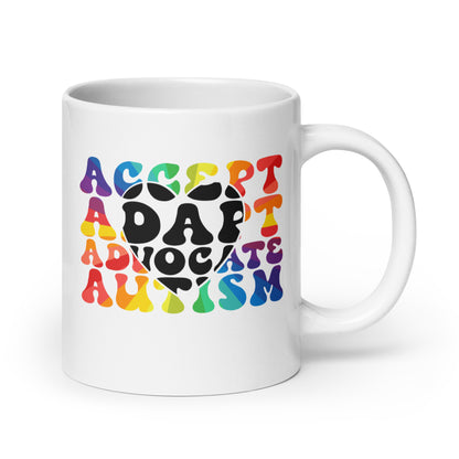 Accept Adapt Advocate Autism Ceramic Coffee Mug