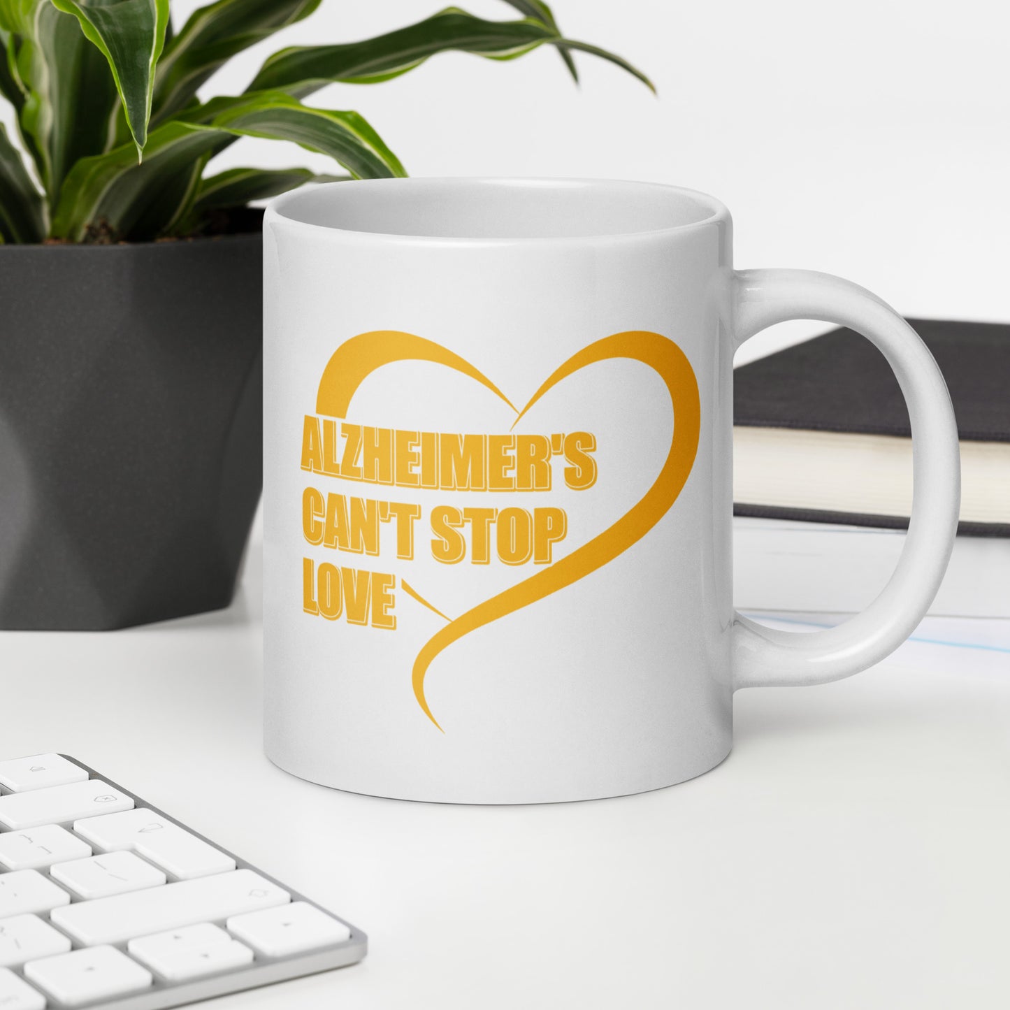 Alzheimer's Can't Stop Love Ceramic Coffee Mug