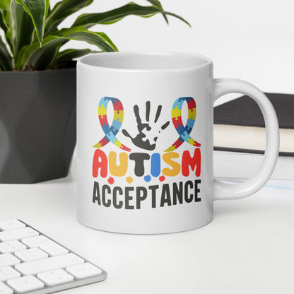 Autism Acceptance Ceramic Coffee Mug