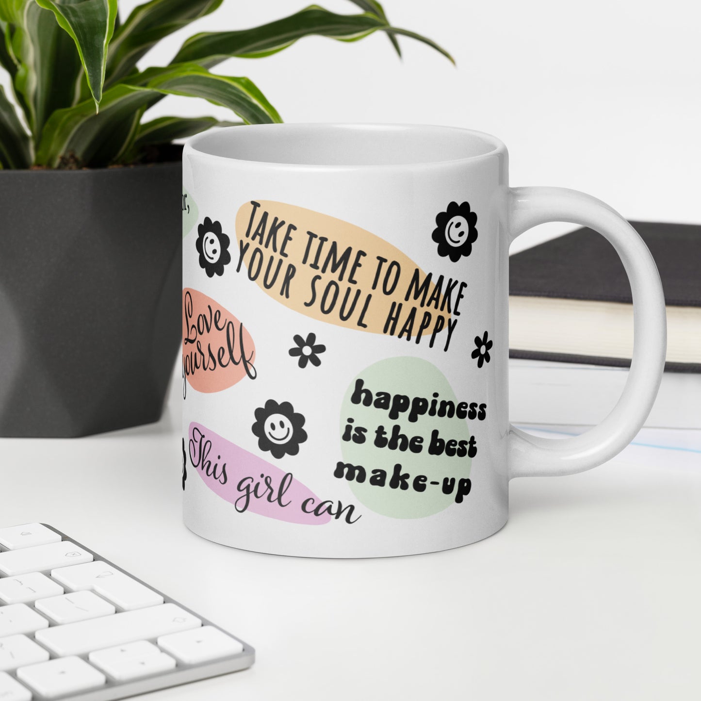 Love Yourself Self Care Awareness Ceramic Coffee Mug