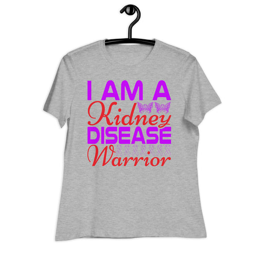 I Am a Kidney Disease Warrior Bella Canvas Relaxed Women's T-Shirt