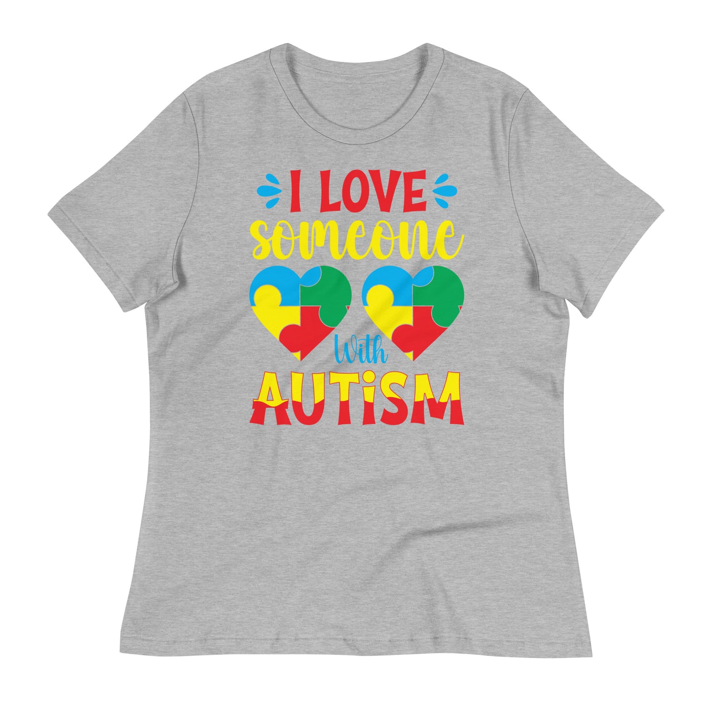 I Love Someone with Autism Bella Canvas Relaxed Women's T-Shirt